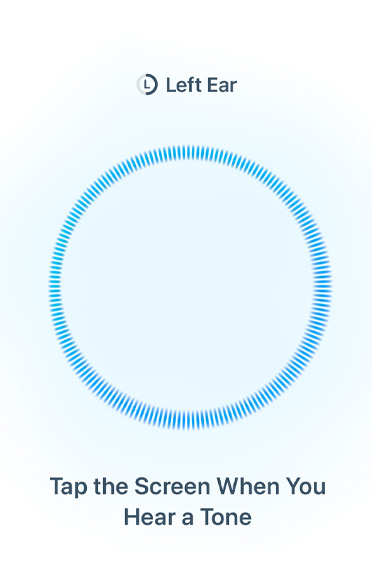 Ondulation sonore circulaire bleue