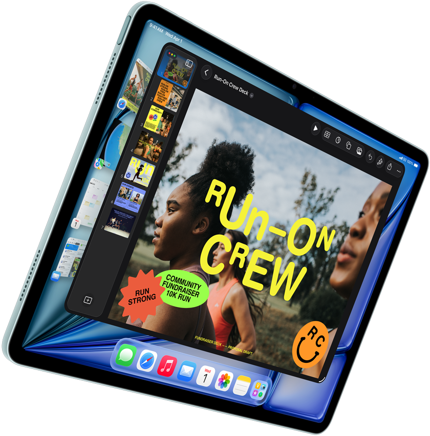 Modrý iPad Air